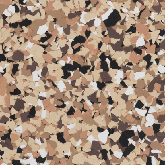 Outback epoxy flake color sample