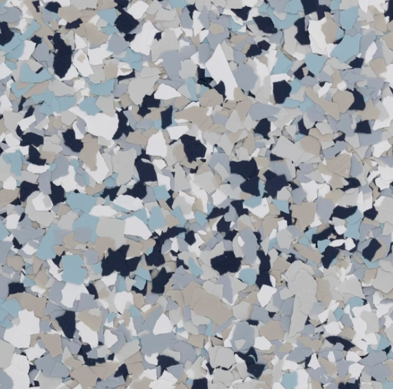 Rapids epoxy flake color sample