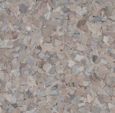 Streambed epoxy flake color sample